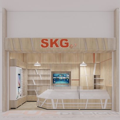 ออกแบบร้านมือถือ SKG by v ห้าง Big C ดาวคนอง